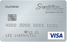 Visa Platinum credit card image