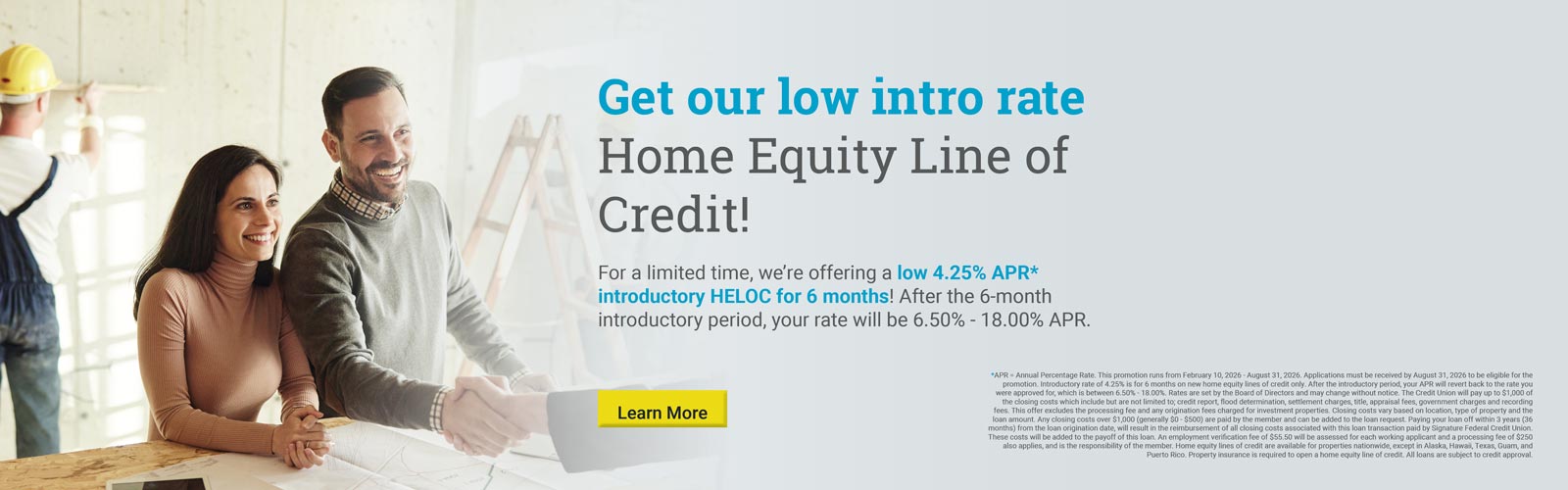 Get our low intro rate Home Equity Line of Credit!